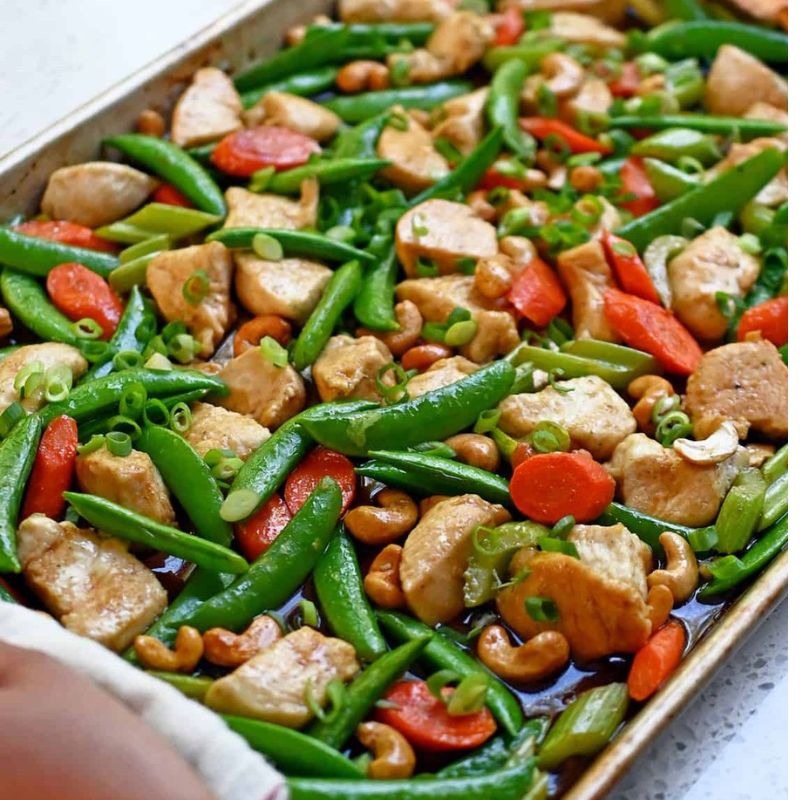 Savory Sheet Pan Cashew Chicken - PP387 Thumb Savory Sheet Pan Cashew Chicken