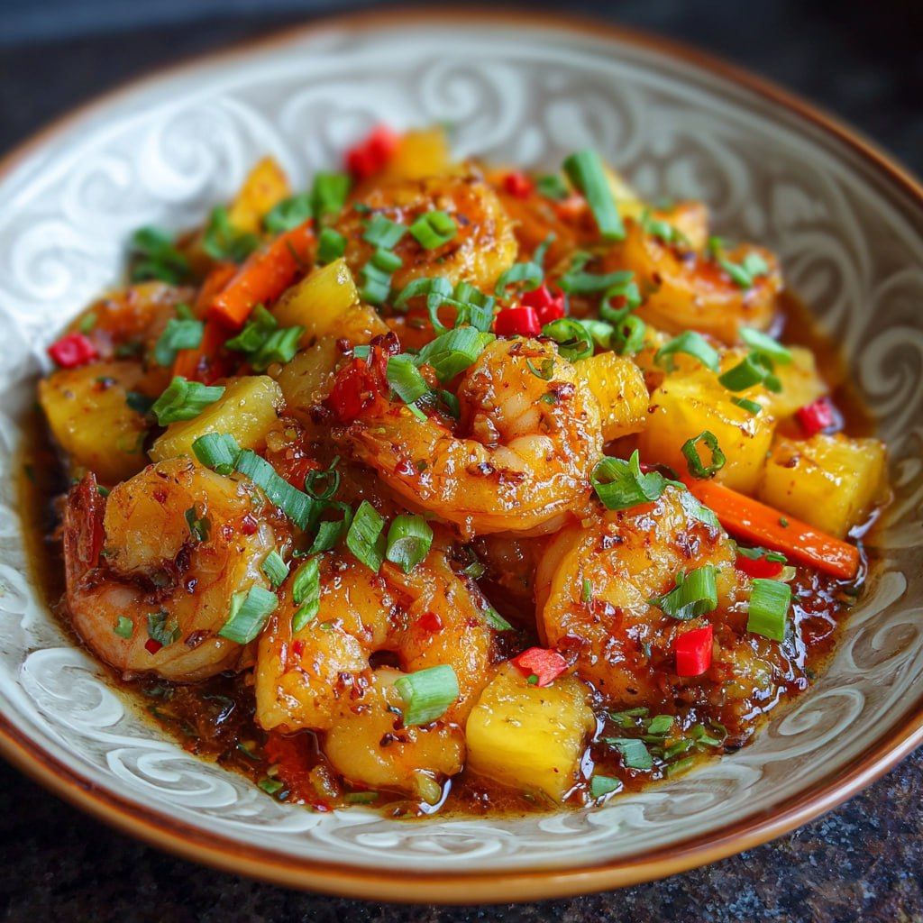 Savory Sweet Chili Pineapple Shrimp