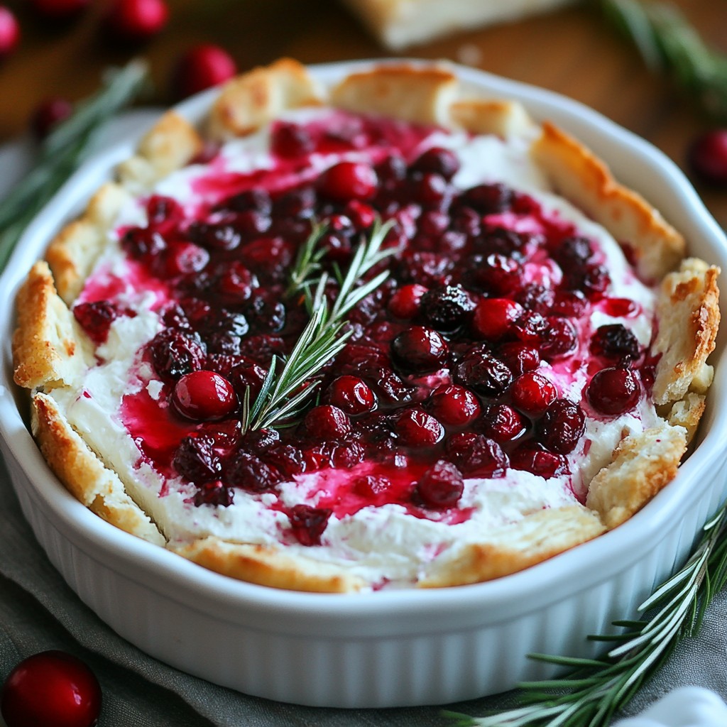 Irresistible Baked Cranberry Cream Cheese Dip