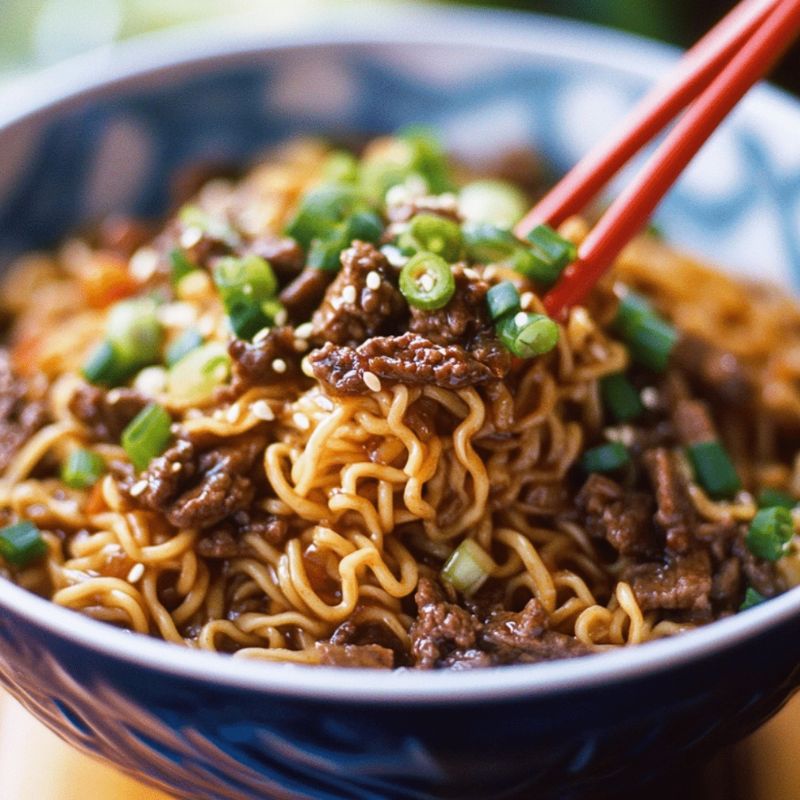 Soul-Warming Slow Cooker Beef Ramen Noodles