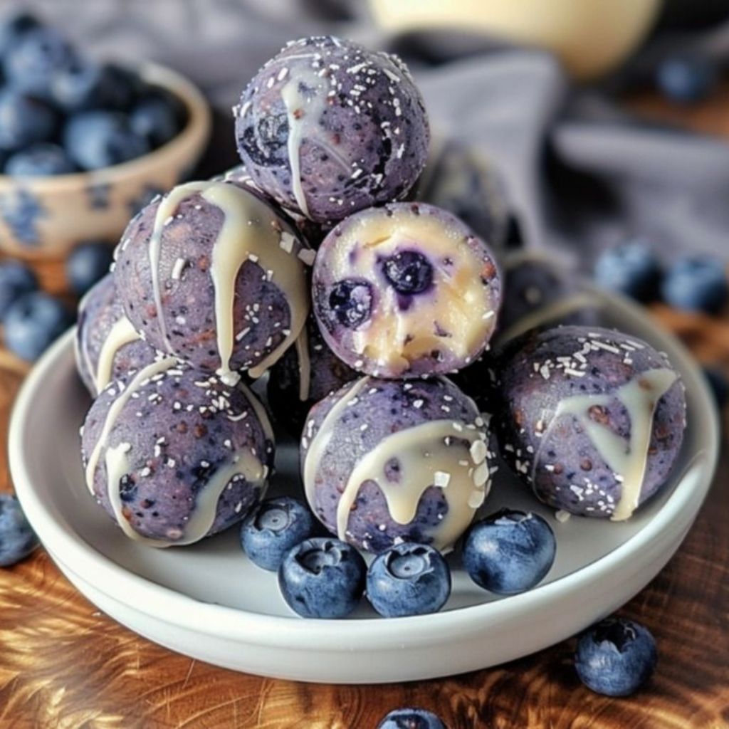 Wholesome Blueberry Cheesecake Protein Bites