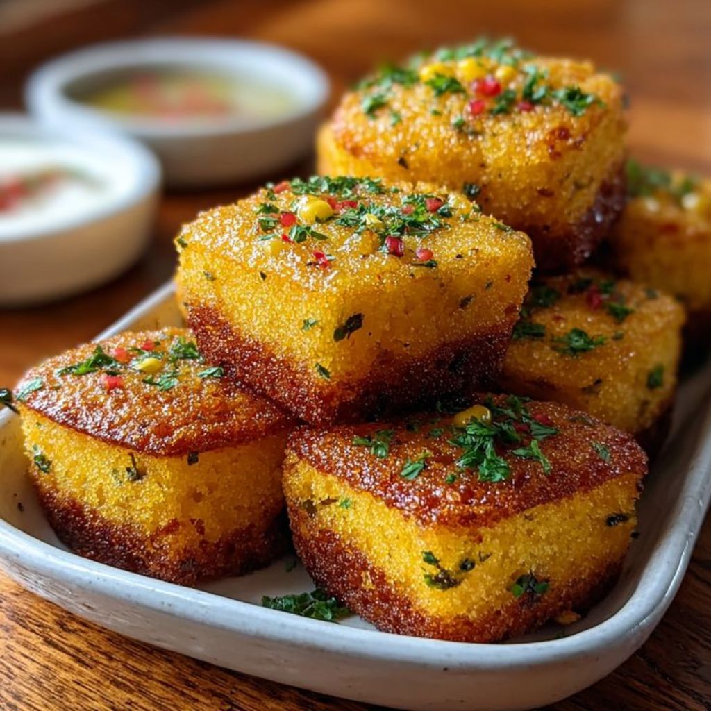 Irresistible Honey Butter Cornbread Poppers