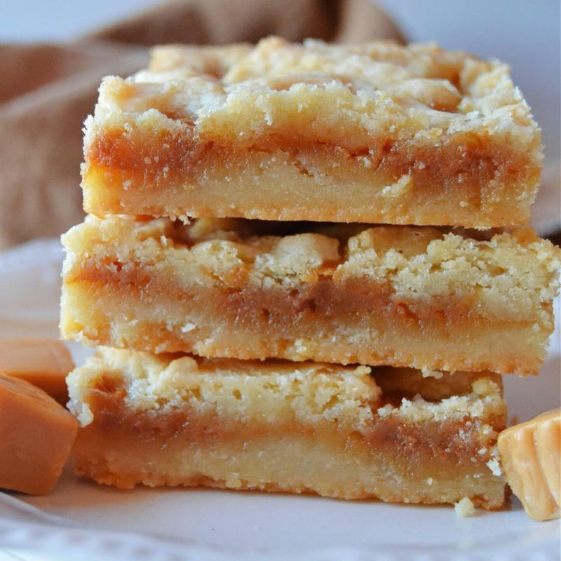 Buttery Salted Caramel Butter Bars