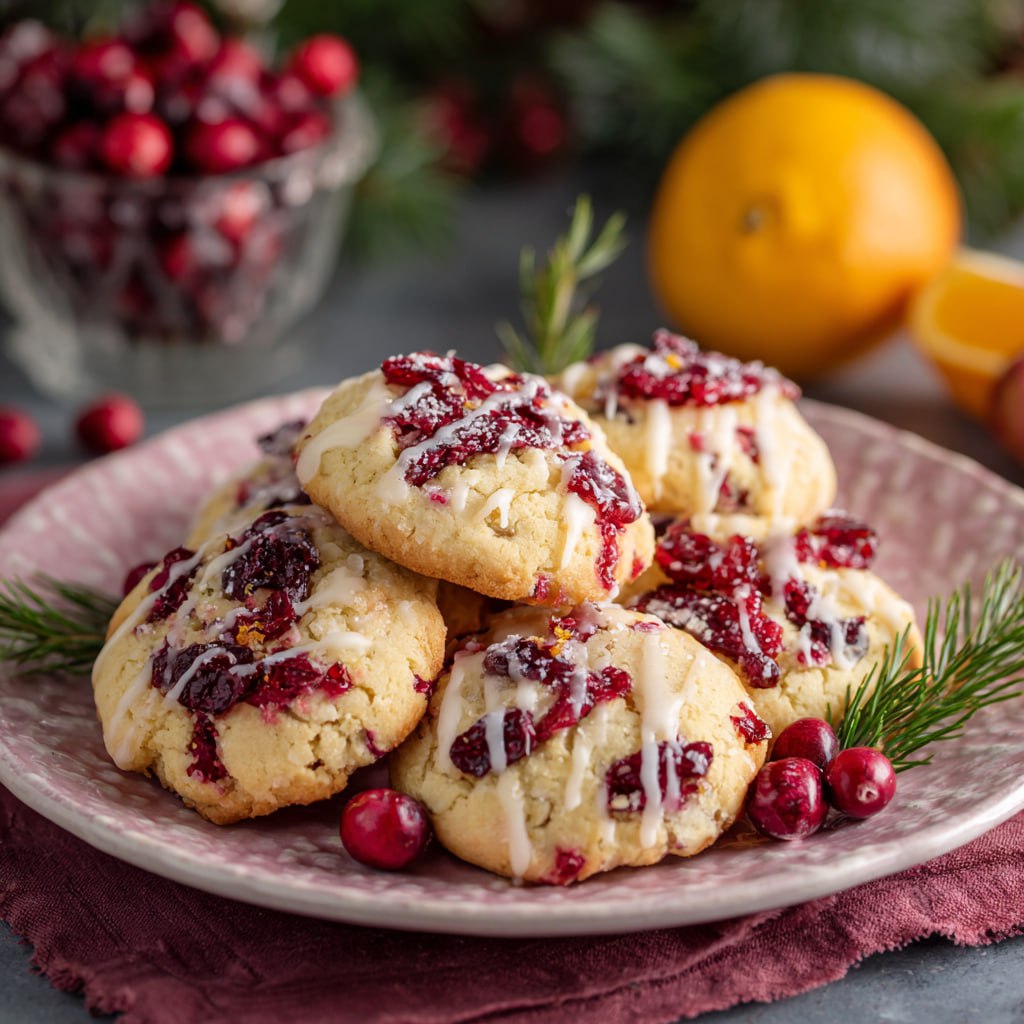 Christmas Cranberry Orange Cookies
