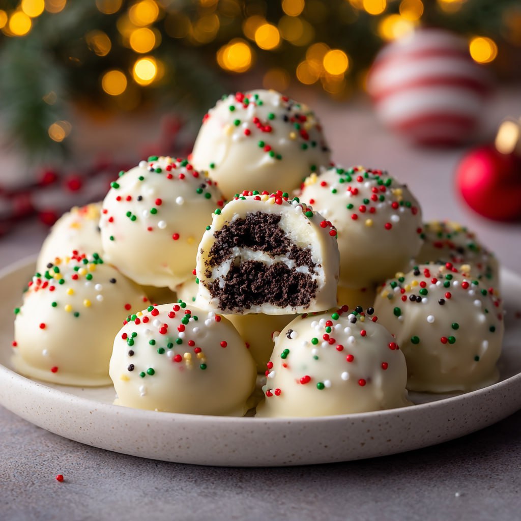 Charming Oreo Balls For Christmas