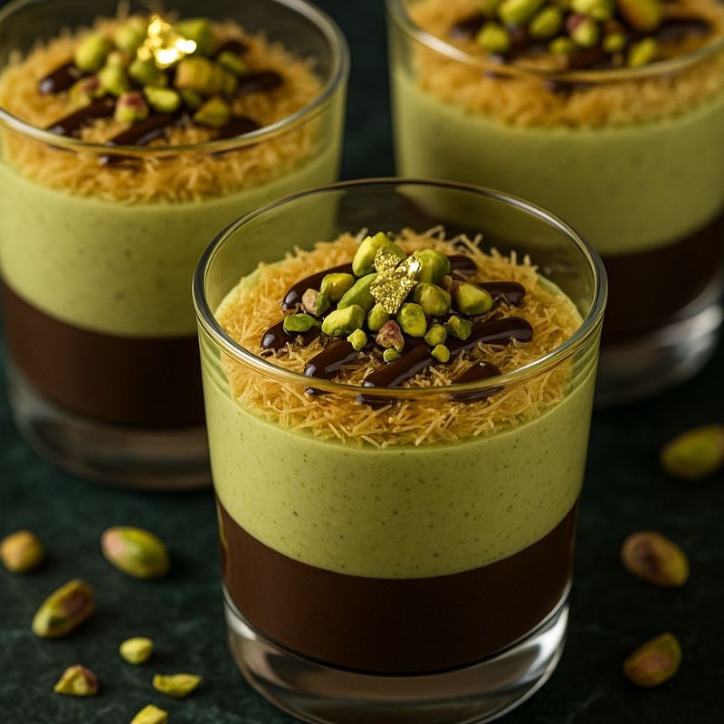 Elegant Pistachio Mousse With Chocolate Ganache - PP463 Thumb Elegant Pistachio Mousse With Chocolate Ganache