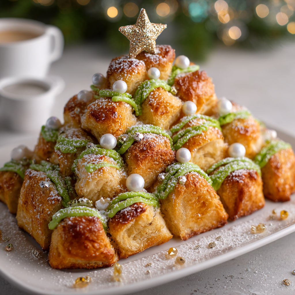 Festive Christmas Tree Pull Apart Bread - PP467 Thumb Festive Christmas Tree Pull Apart Bread Recipe
