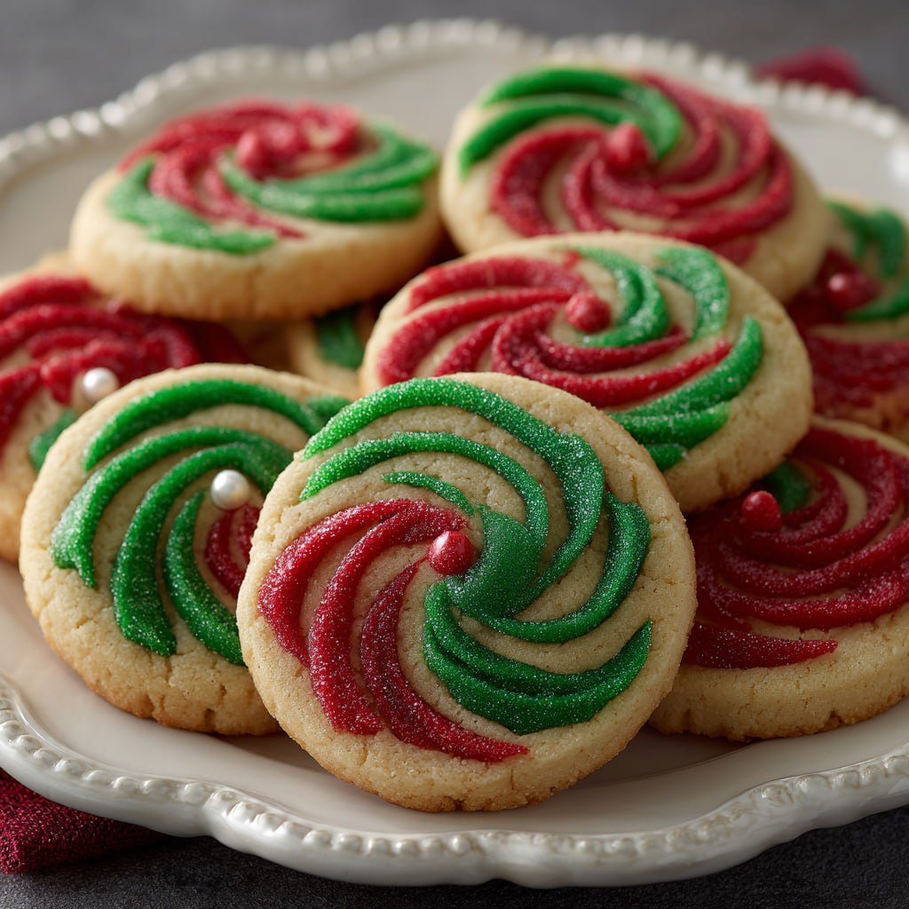 Cheerful Christmas Pinwheel Cookies - PP468 Thumb Cheerful Christmas Pinwheel Cookies Recipe
