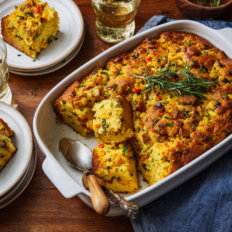 Savory Cornbread Casserole - PP483 Thumb Savory Cornbread Casserole