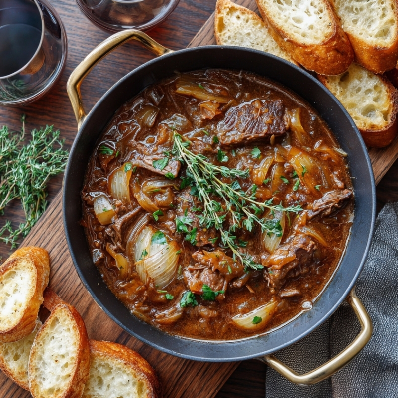 Decadent French Onion Beef Stew - PP486 Thumb Decadent French Onion Beef Stew