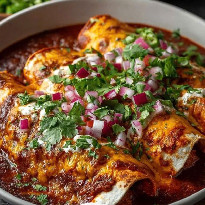 Festive Birria Enchiladas