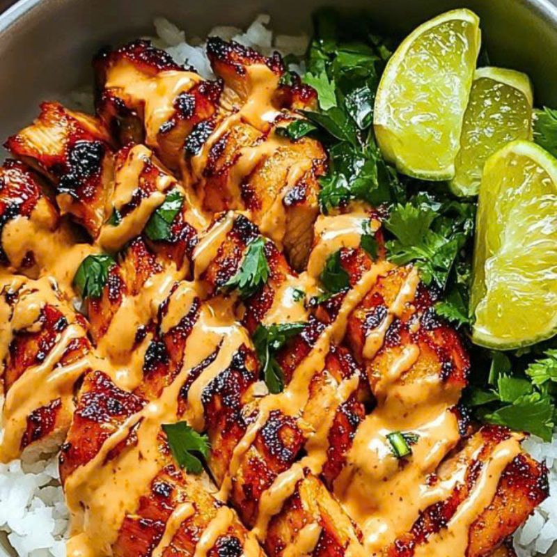 Irresistible Sweet Chili Chicken Bowl With Coconut Lime Drizzle - PP490 Thumb Irresistible Sweet Chili Chicken Bowl With Coconut Lime Drizzle