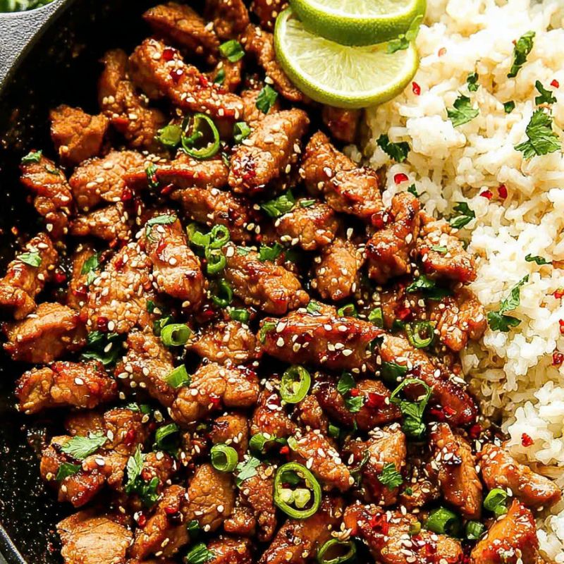 Tender Ginger Lime Pork With Coconut Rice - PP492 Thumb Tender Ginger Lime Pork With Coconut Rice