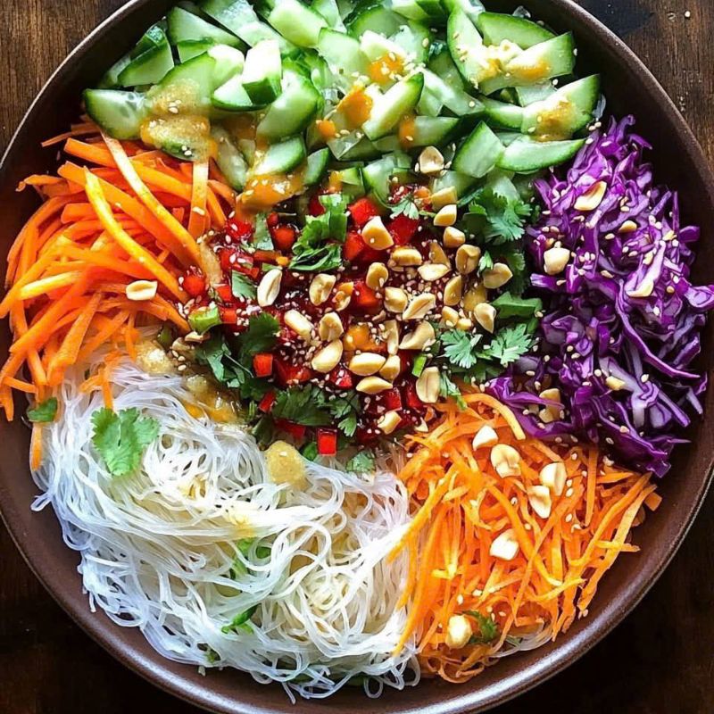 Zesty Spring Roll Salad With Spicy Ginger Dressing - PP493 Thumb Zesty Spring Roll Salad With Spicy Ginger Dressing