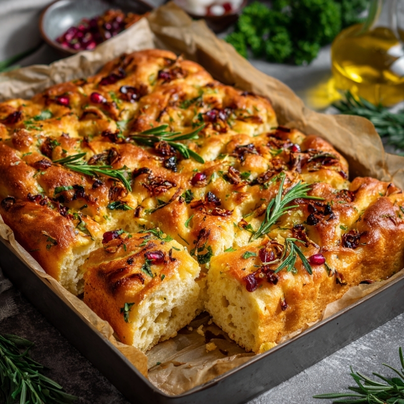 Savory Christmas Focaccia
