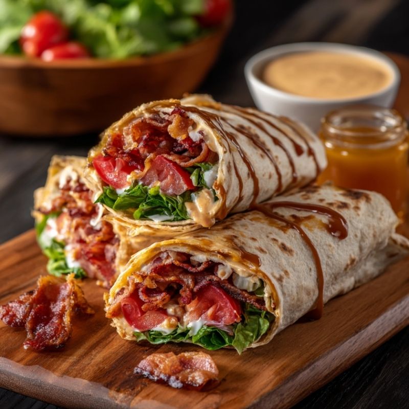 Easy BLT Wraps with Secret Sauce