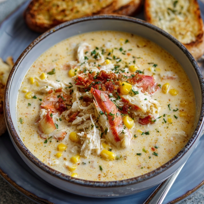 Creamy Bobby Flay’s Crab And Corn Chowder - PP554 Thumb Creamy Bobby Flays Crab Corn Chowder