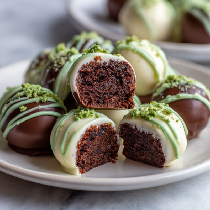 Decadent Green Velvet Brownie Truffles - PP561 Thumb Decadent Green Velvet Brownie Truffles