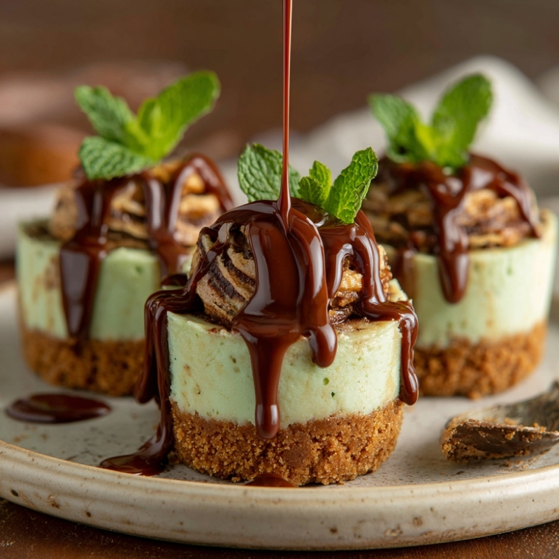 Charming Andes Mint Mini Cheesecakes - PP563 Thumb Charming Andes Mint Mini Cheesecakes