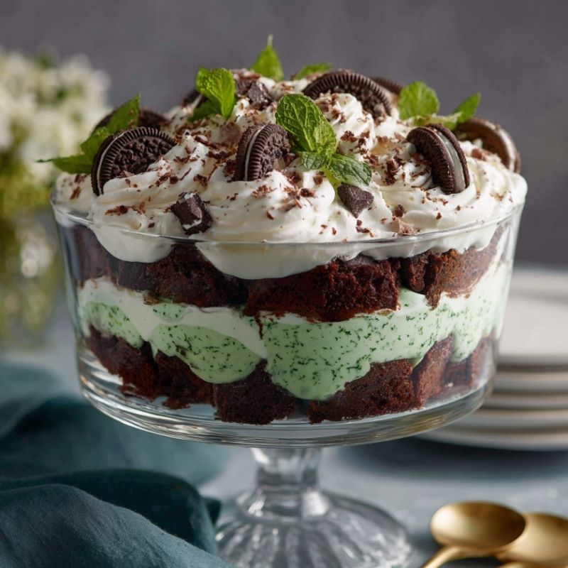 Playful St. Patrick’s Day Brownie Trifle - PP566 Thumb Playful St. Patricks Day Brownie Trifle