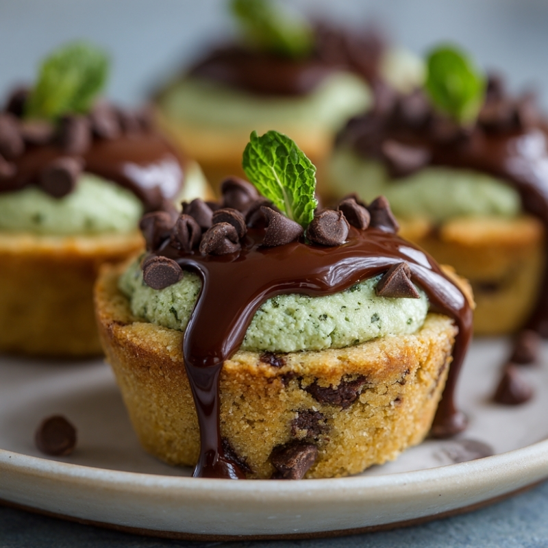 Cheerful St. Patrick’s Irish Mint Cookie Pie Cups - PP579 Thumb Cheerful St. Patricks Irish Mint Cookie Pie Cups