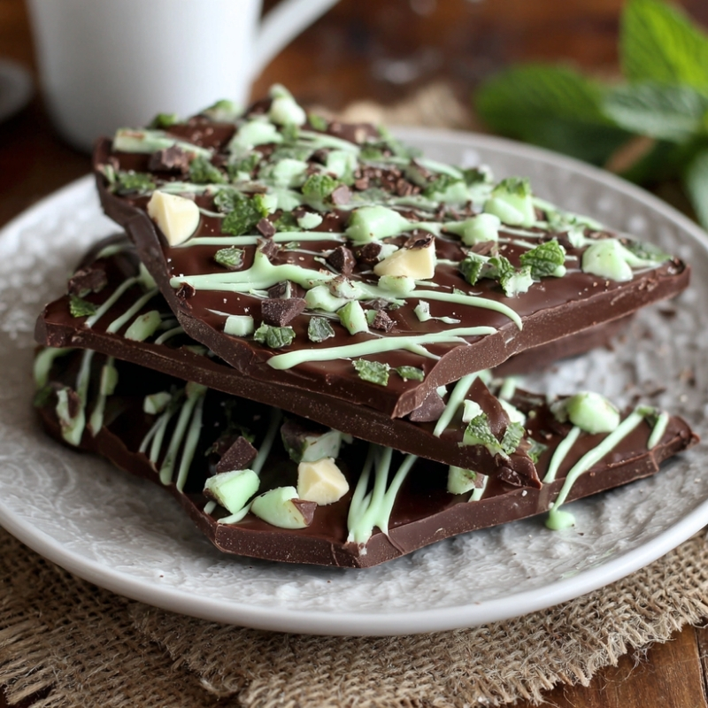 St. Patrick’s Day Mint Chocolate Bark